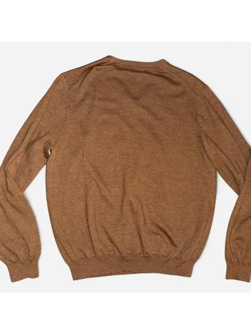 Brooks Brothers Men's brown merino wool blend sweater sz XL quiet luxury preppy